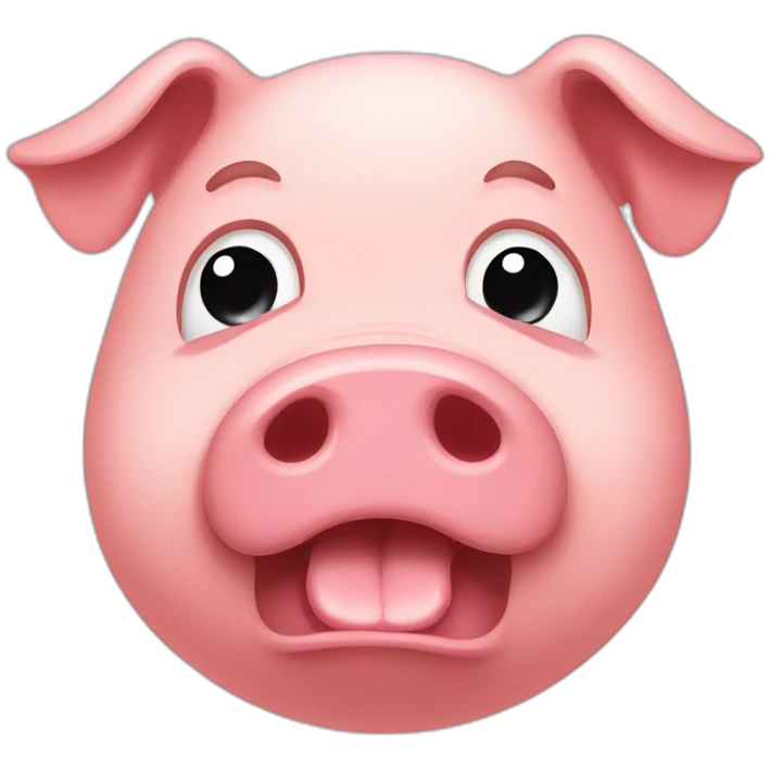 pig crying emoji