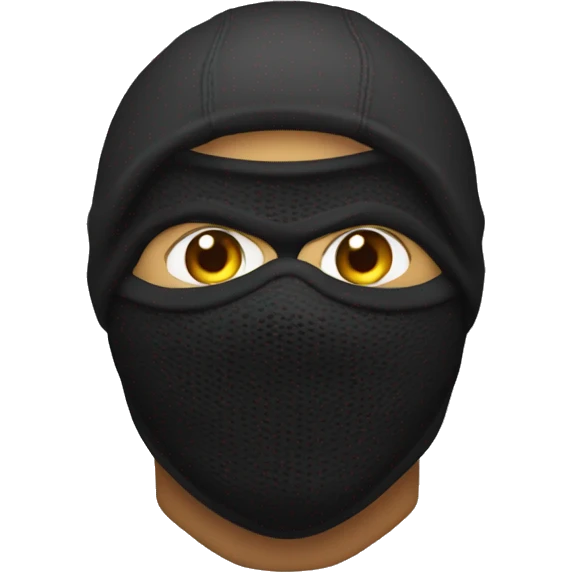 muscle man with balaclava emoji