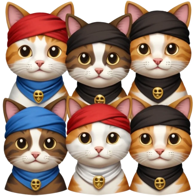 pirate cats emoji