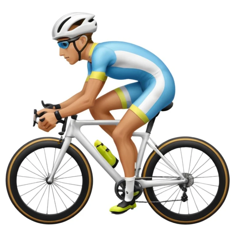 A pro cycling very fast emoji