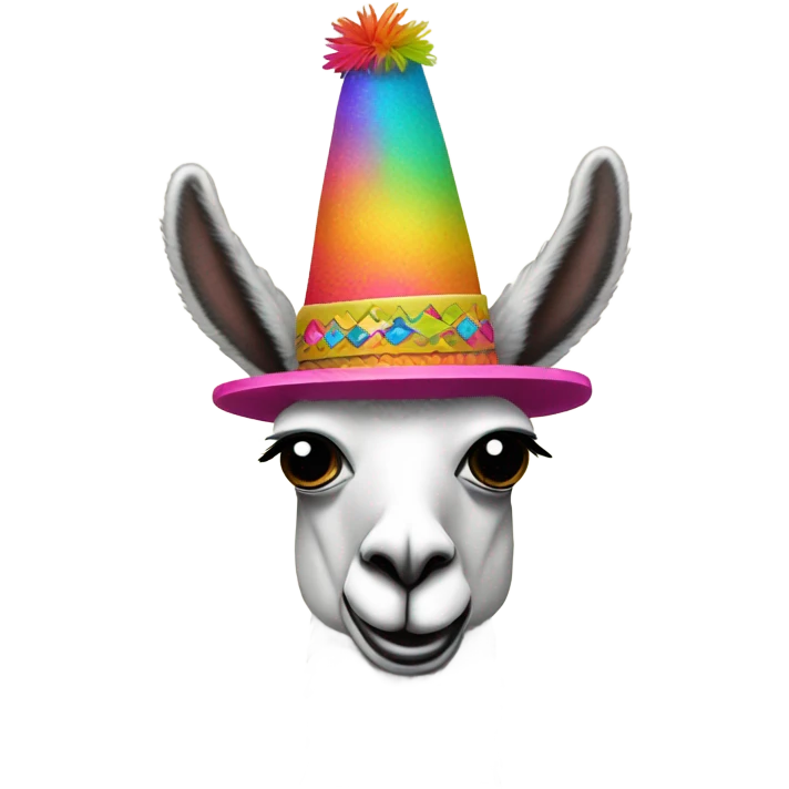 Llamas with hats emoji