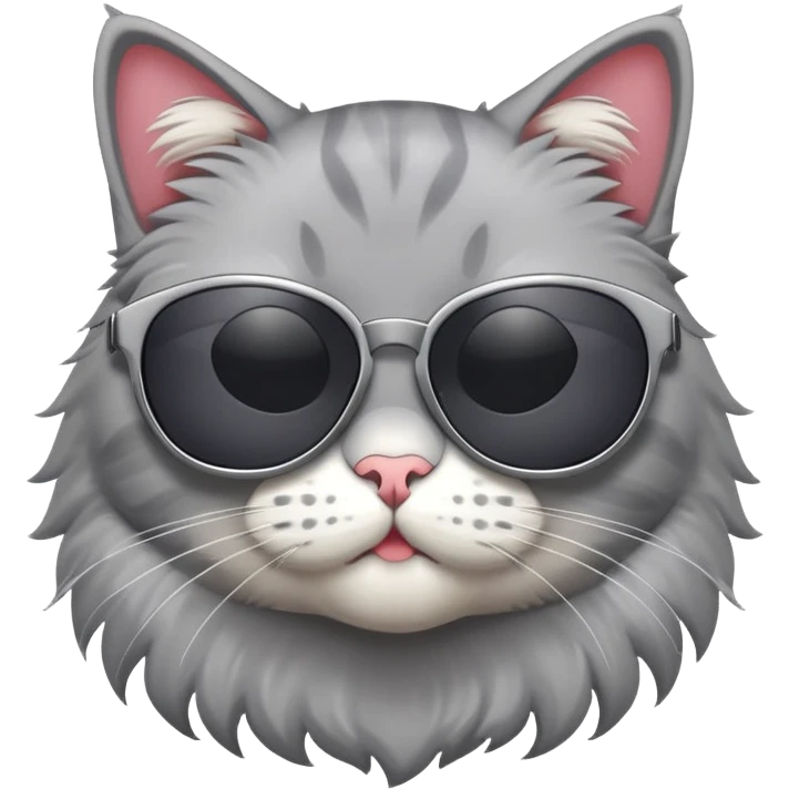 Cat wearing sunglasses emoji