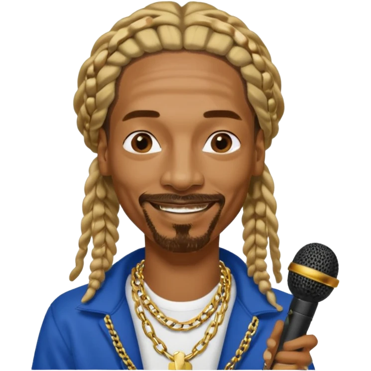 snoop dog with microphone emoji