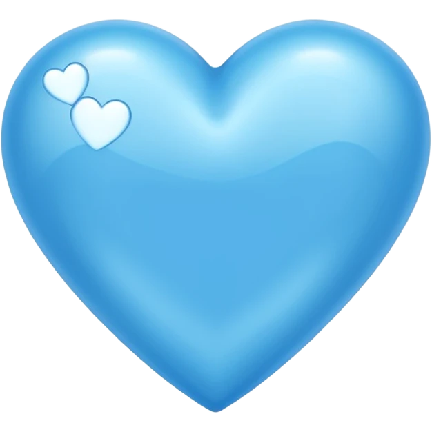 Azure color heart emoji