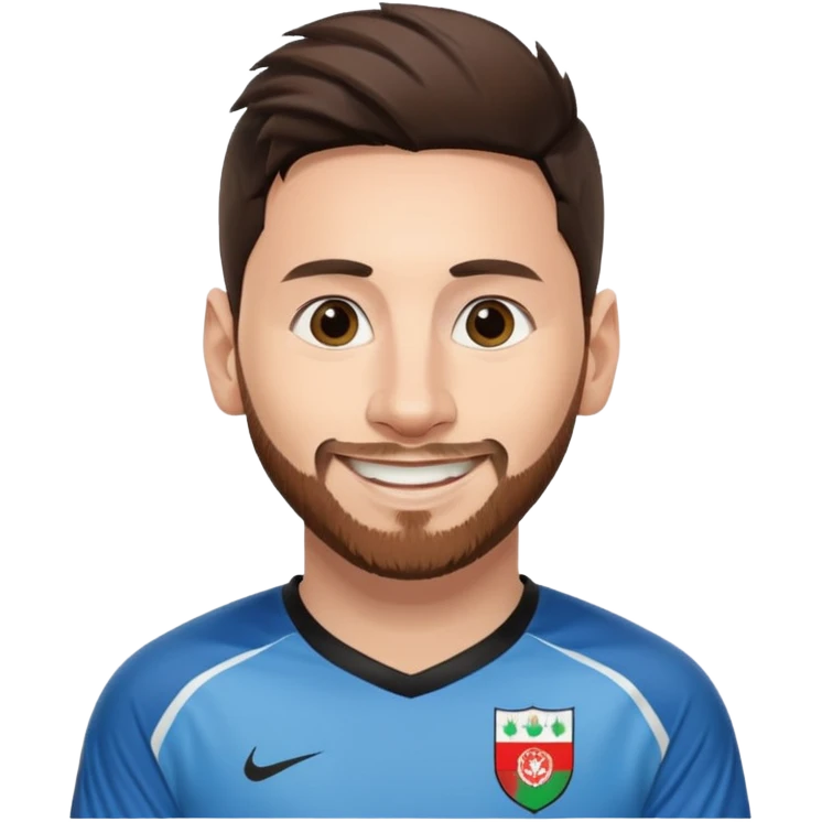 Messi with Afganistan trikot emoji