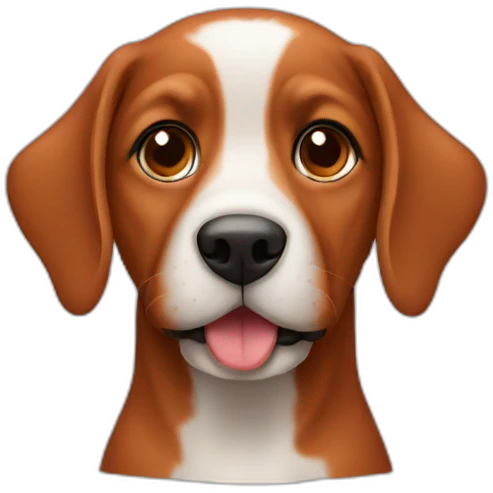 Dog-red emoji
