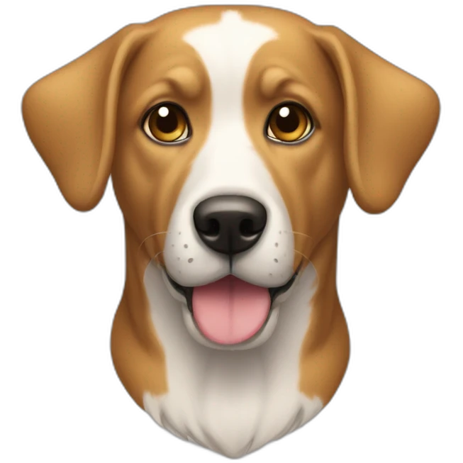 Chien sur chat emoji