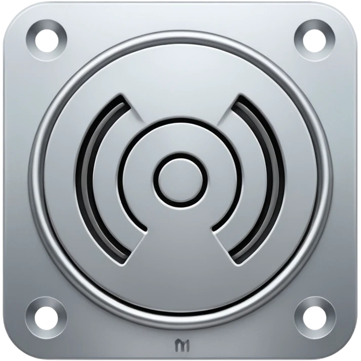 mac os icon metal mute no sound audio  🔇  emoji