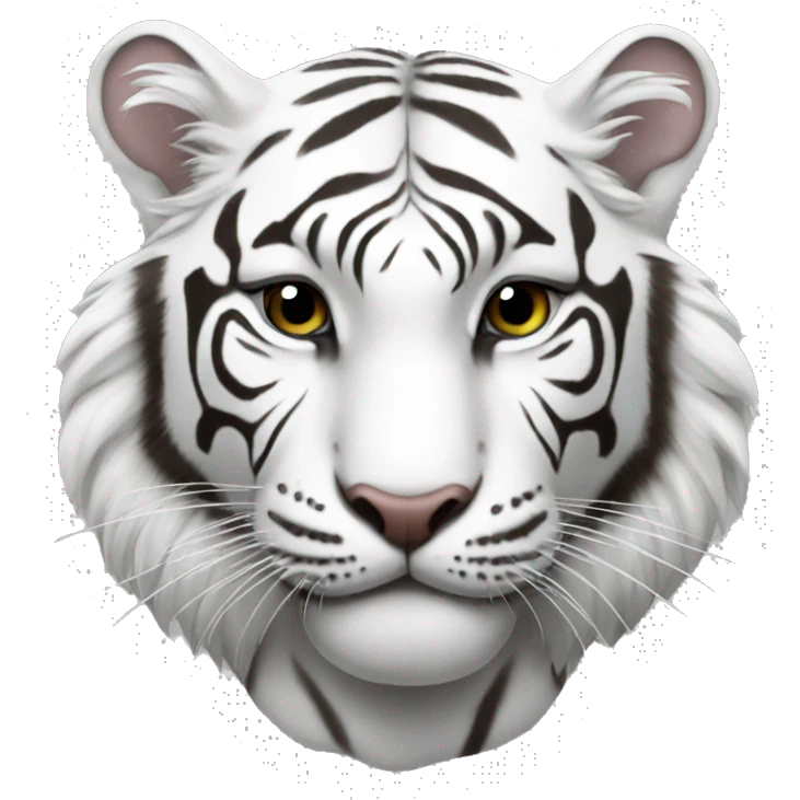 white tiger emoji