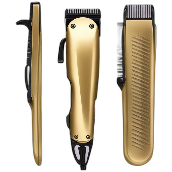 hair clipper gold whal emoji