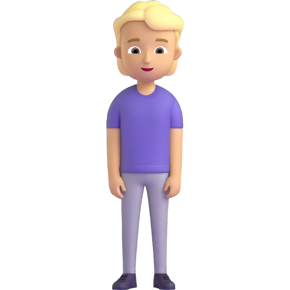 blonde young man emoji