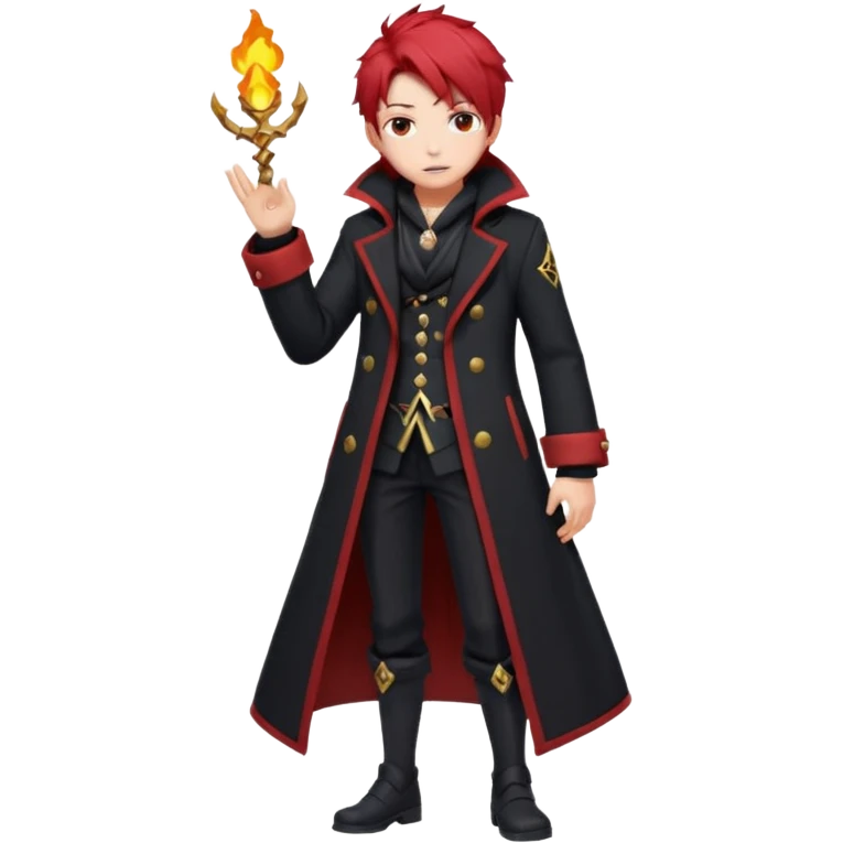 Diluc from Genshin Impact (full body) emoji