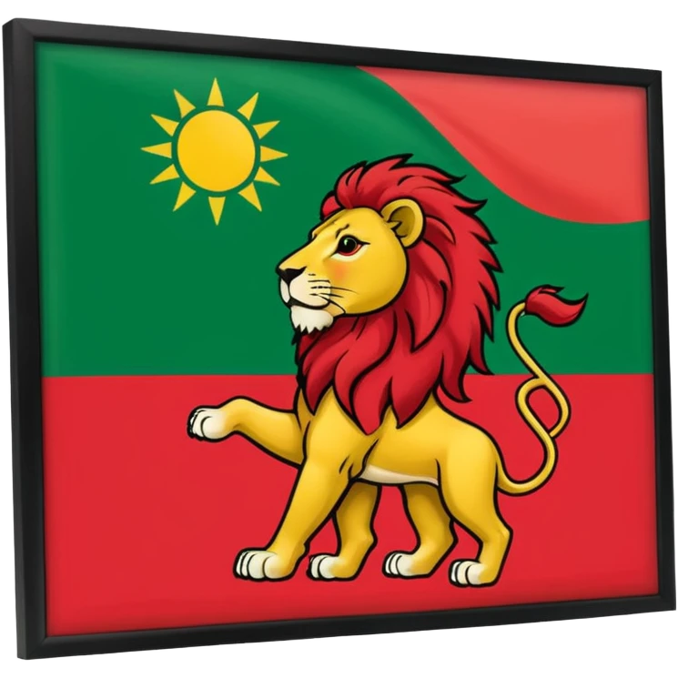 عکس پرچم شیروخورشید ایران emoji