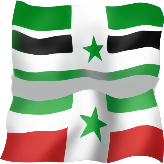 Green syrian flag (switch the places of the red and green) emoji
