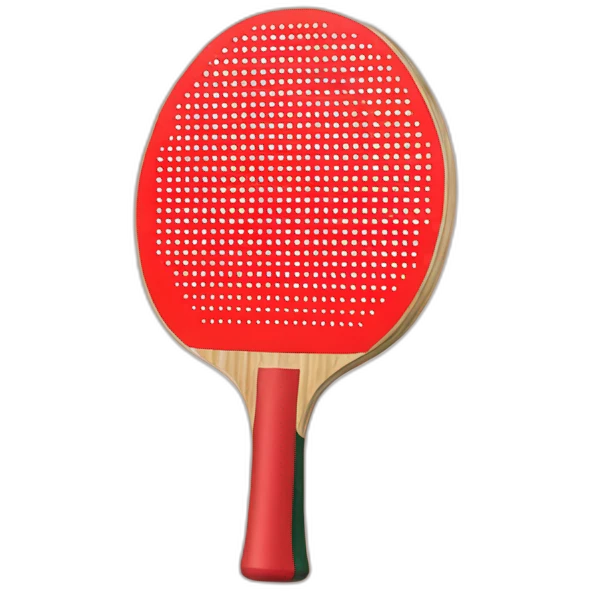 red Table Tennis Paddle emoji