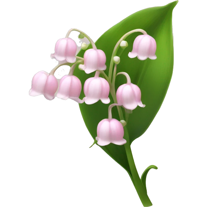 Light pink lily of the valley  emoji