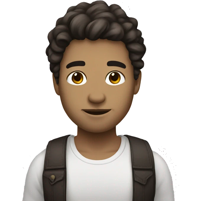 I want to create my own character. Please create a character with white skin. And long, dark brown hair with a slight wave. emoji