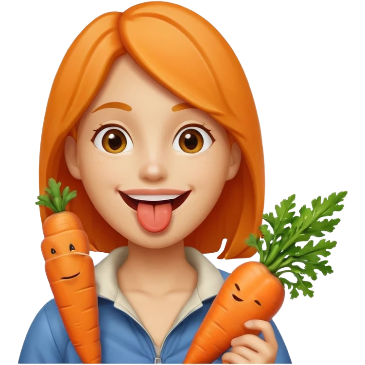 🥕+😍+😝 emoji