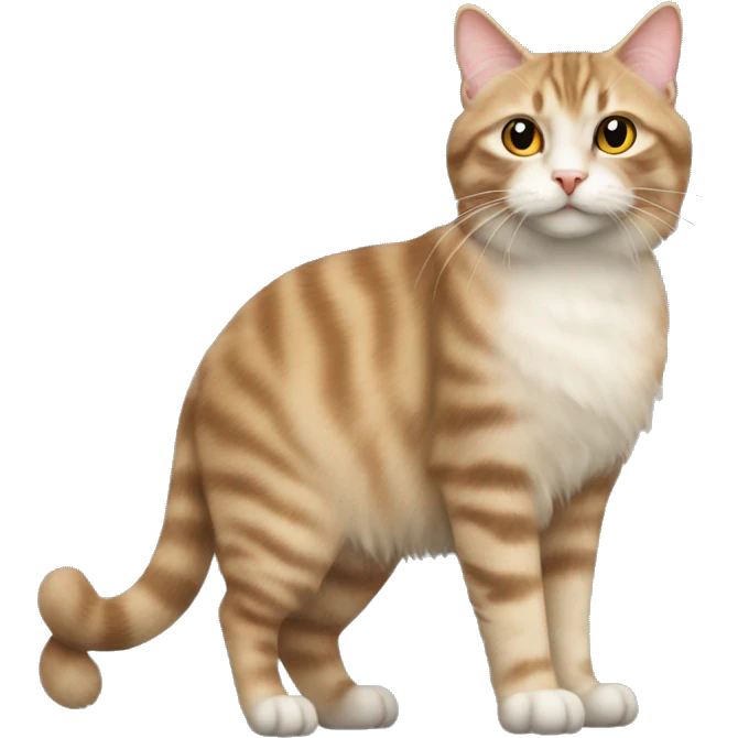 American Bobtail Cat,Semi-long fur cat emoji