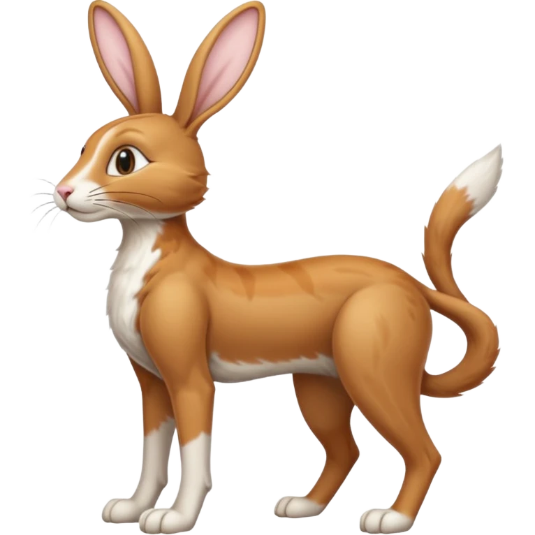 Long Nose Breed Dog. Rabbit Ears. Cat Arms Legs Torso Tail Anthropomorphic Fusion Hybrid (Character OC) emoji