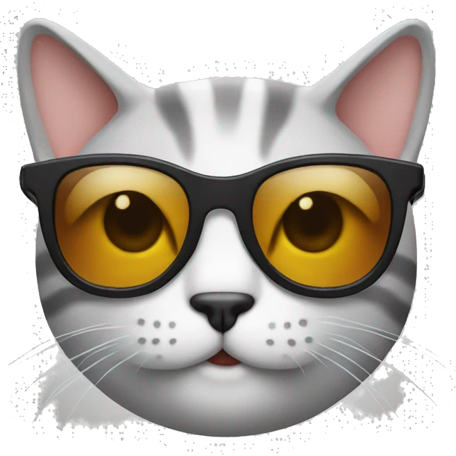 Cat with sunglasses emoji