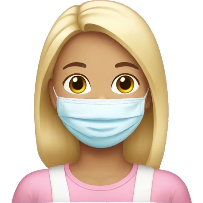 clean girl with facemask emoji