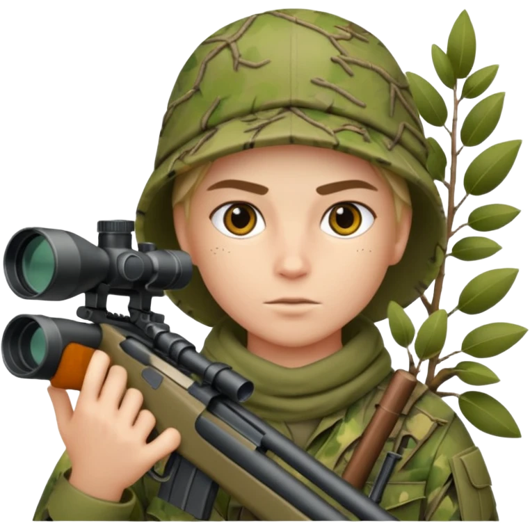sniper in a bush emoji