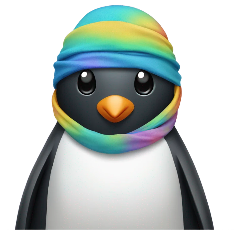 Penguin wearing a durag  emoji