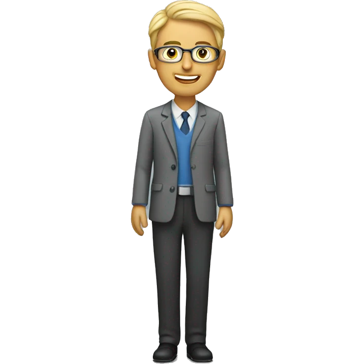 teacher on an iphone emoji