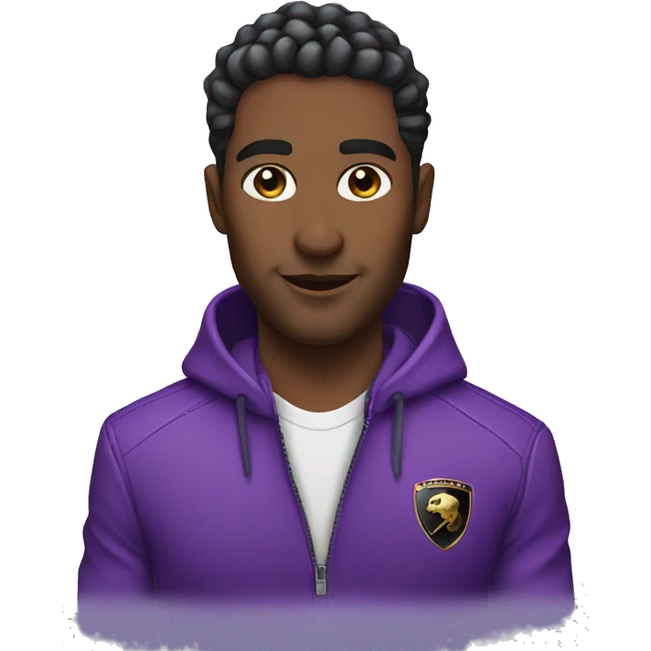 violet lamborghini emoji