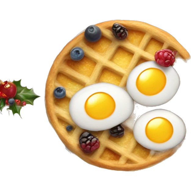 Extremely fancy contienental themed breakfast christmas emoji