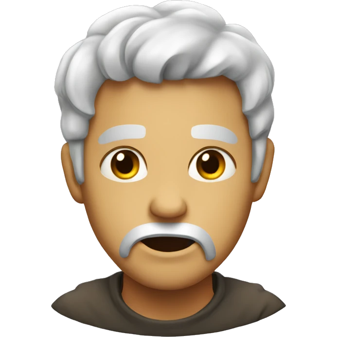 A really deppressive face emoji