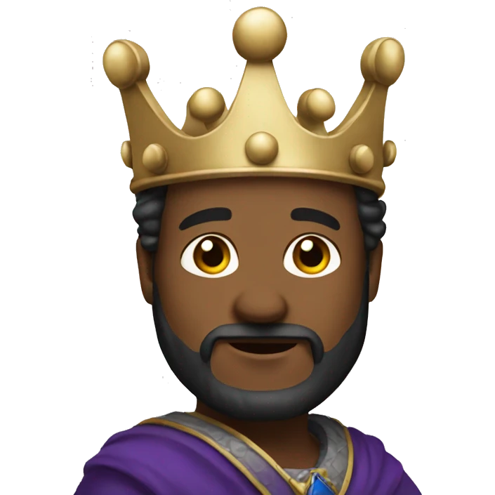 a king  emoji