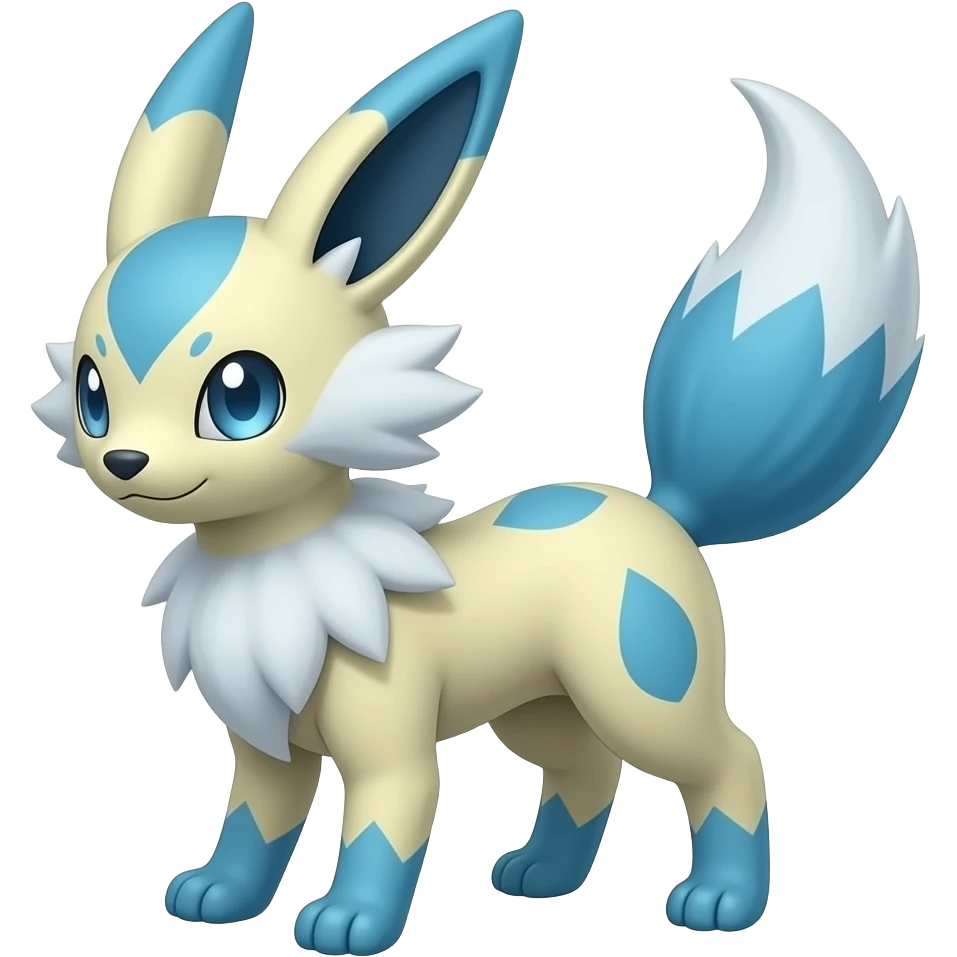 Absol-Glaceon-fusion-hybrid-creature emoji