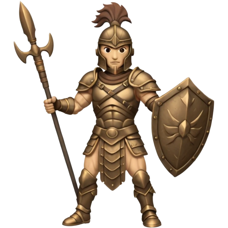 Bronze warrior figure emoji