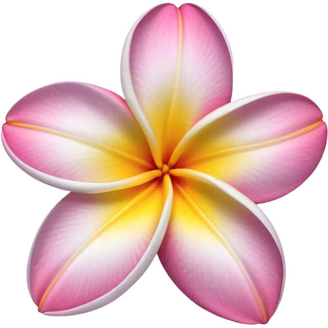 Plumeria flower emoji