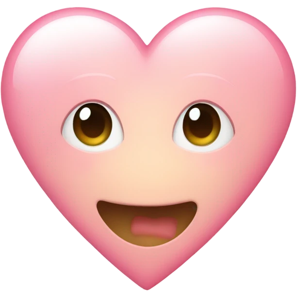 Cute pink Heart  emoji