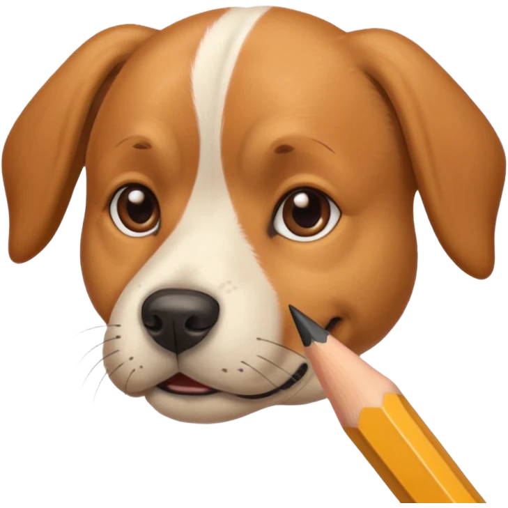 dog doing maths emoji