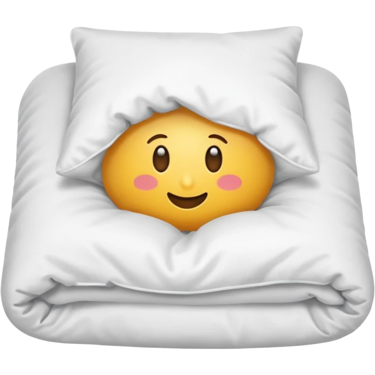 Oreiller tout blanc  emoji