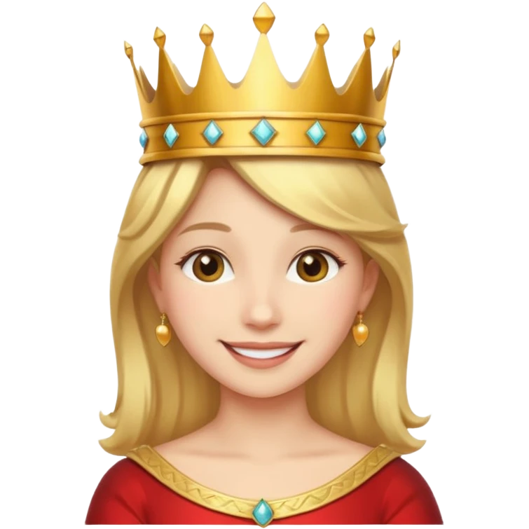 Una persona enamorado y con una corana emoji