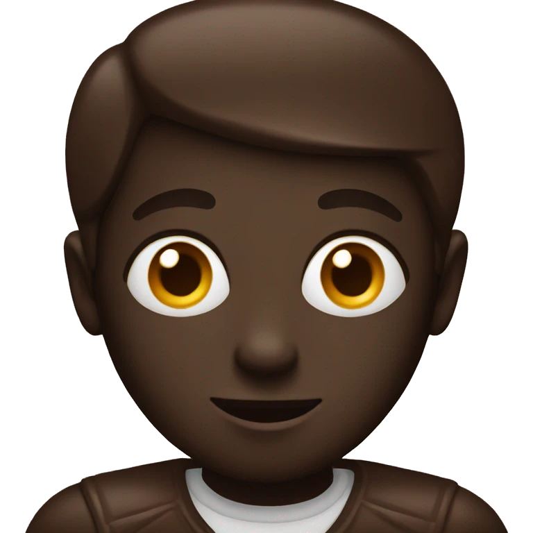 Dark chocolate emoji
