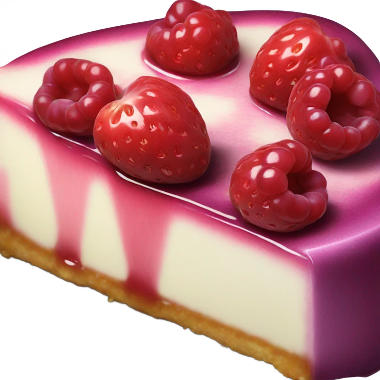 Realistic berry cheesecake  emoji