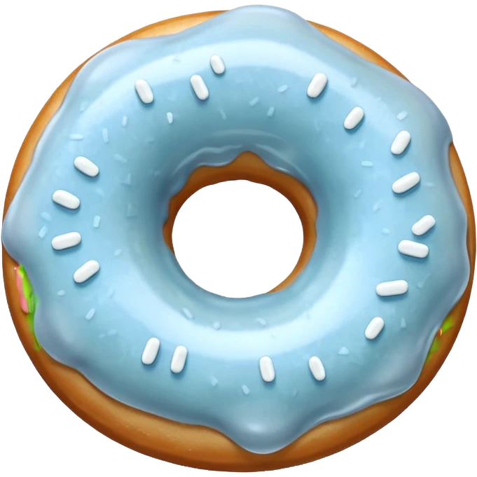 The white donut emoji