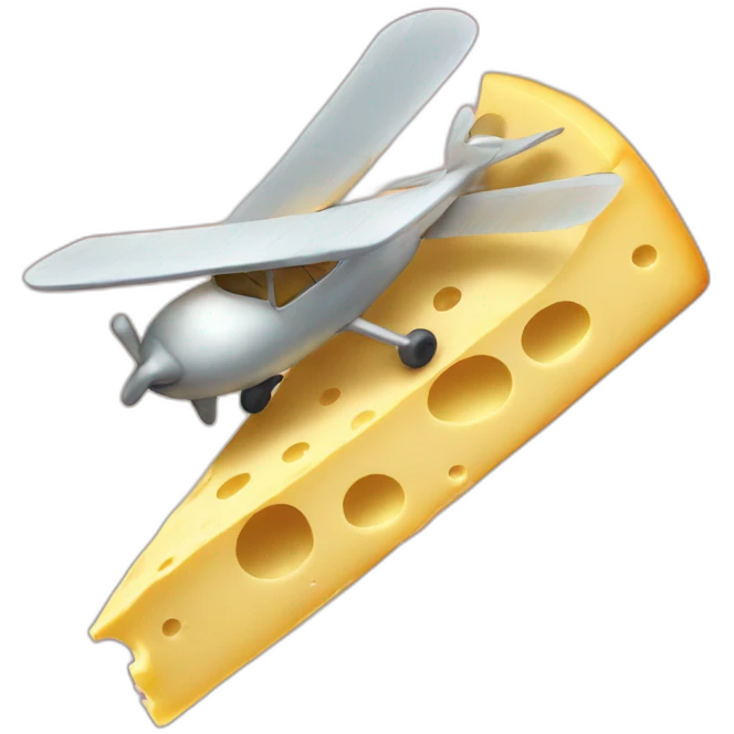 Flying cheese emoji