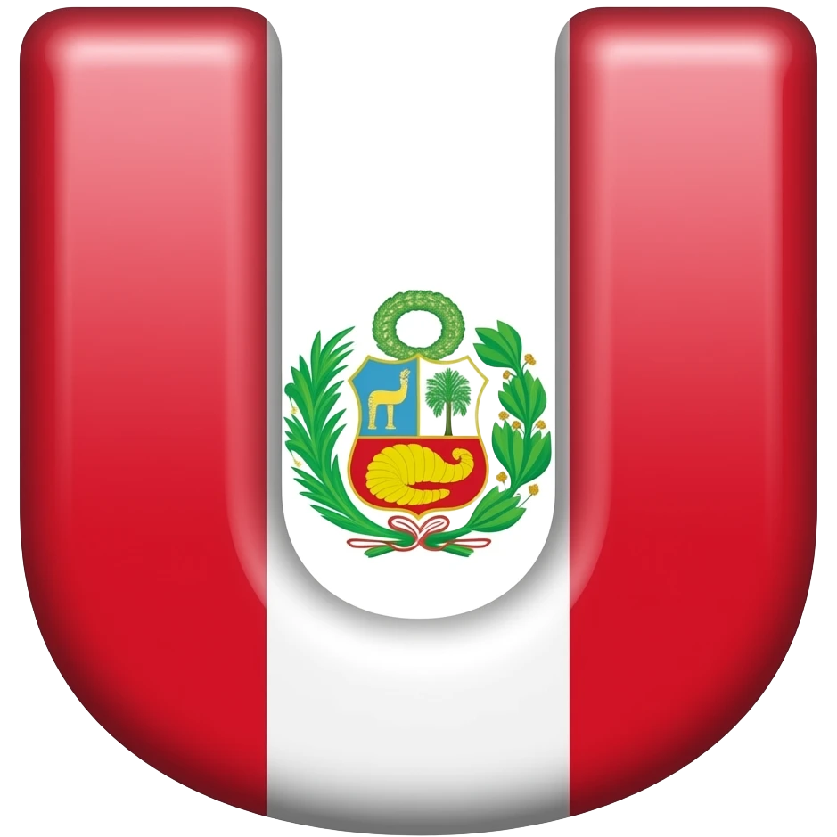 la bandera del peru y de la U unida a la bandera del peru emoji