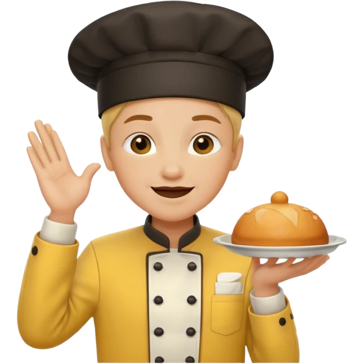 Chef carita amarilla tirando beso  emoji