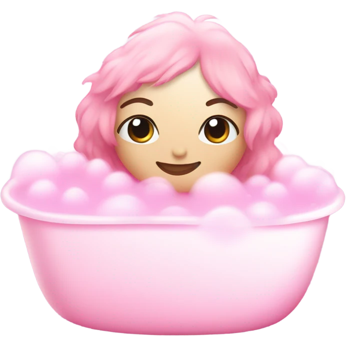 pink bubble bath emoji
