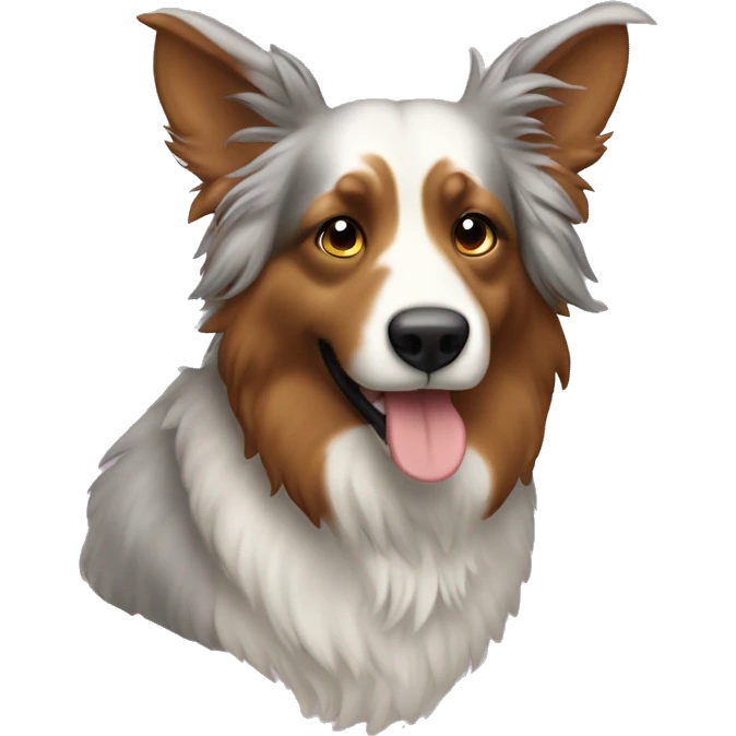 Berger australien jouant au pc emoji
