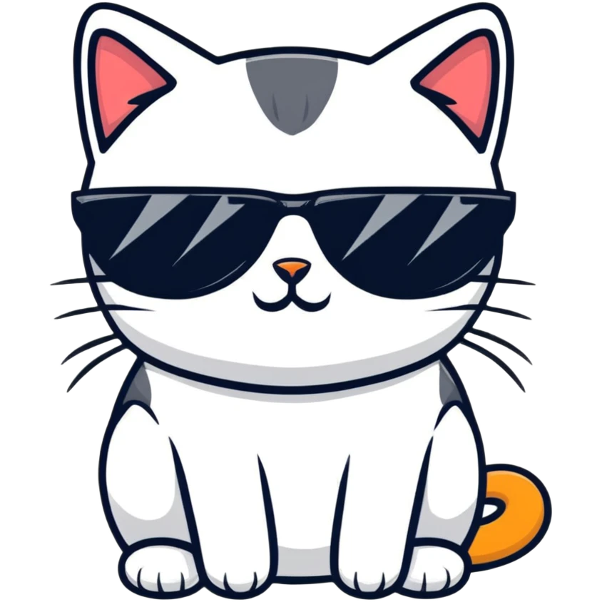 cat wearing sunglasses emoji