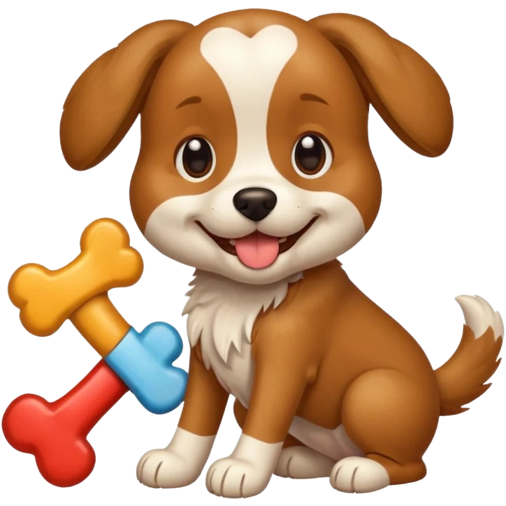 Dog wit bone emoji
